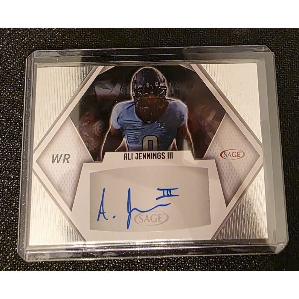 💎2023 Sage Ali Jennings III ⭐️SILVER Auto Old Dominion Autograph A-AJIII